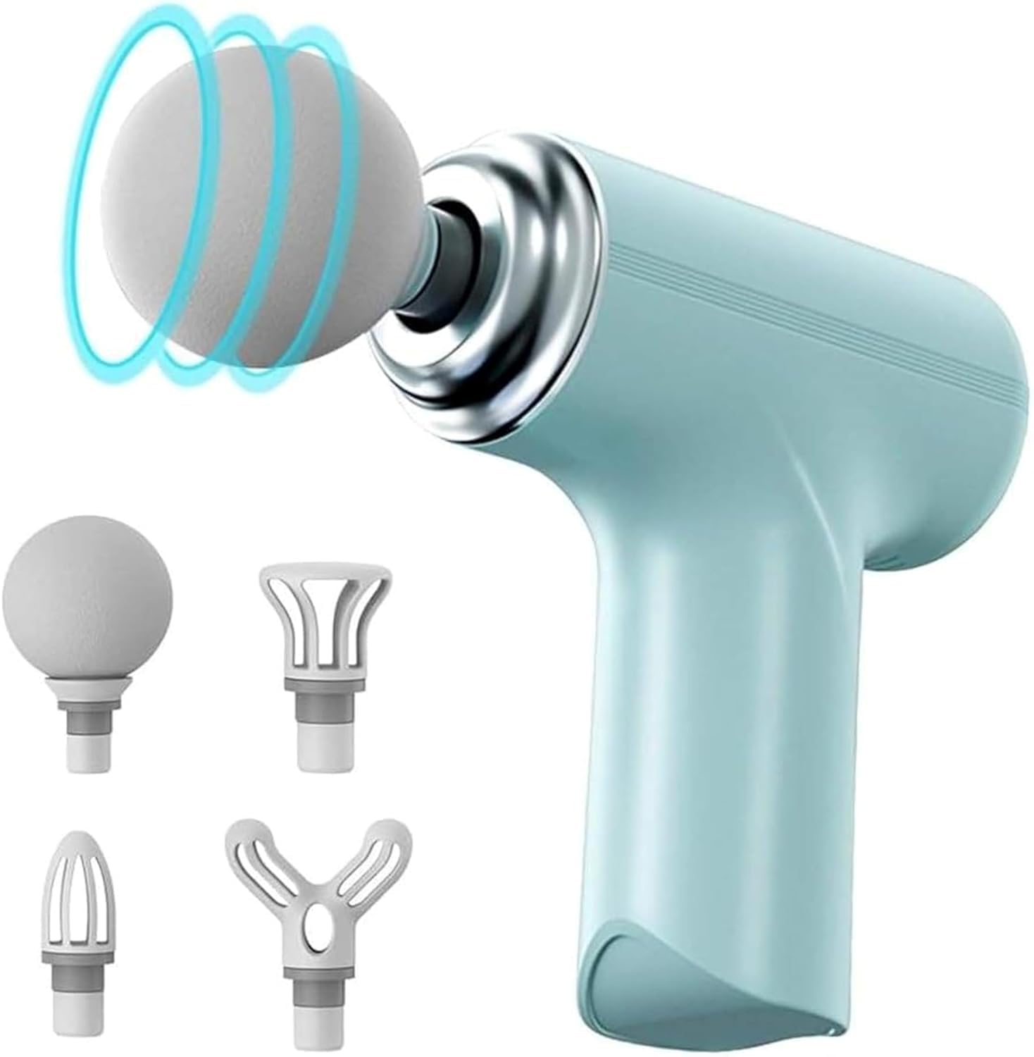 Massage Machine for Body Pain - Mini Massage Gun for Deep Tissue, Muscle & Body Pain Relief - Handheld, Battery Powered Massager for Neck, Shoulder, Back, Foot (Multicolor)