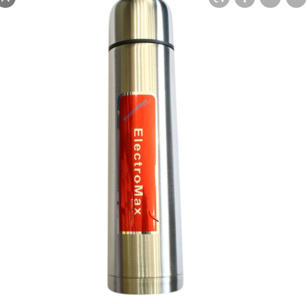 Electromax Stainless Steel Thermos Bottle Silver Slimline - 750Ml