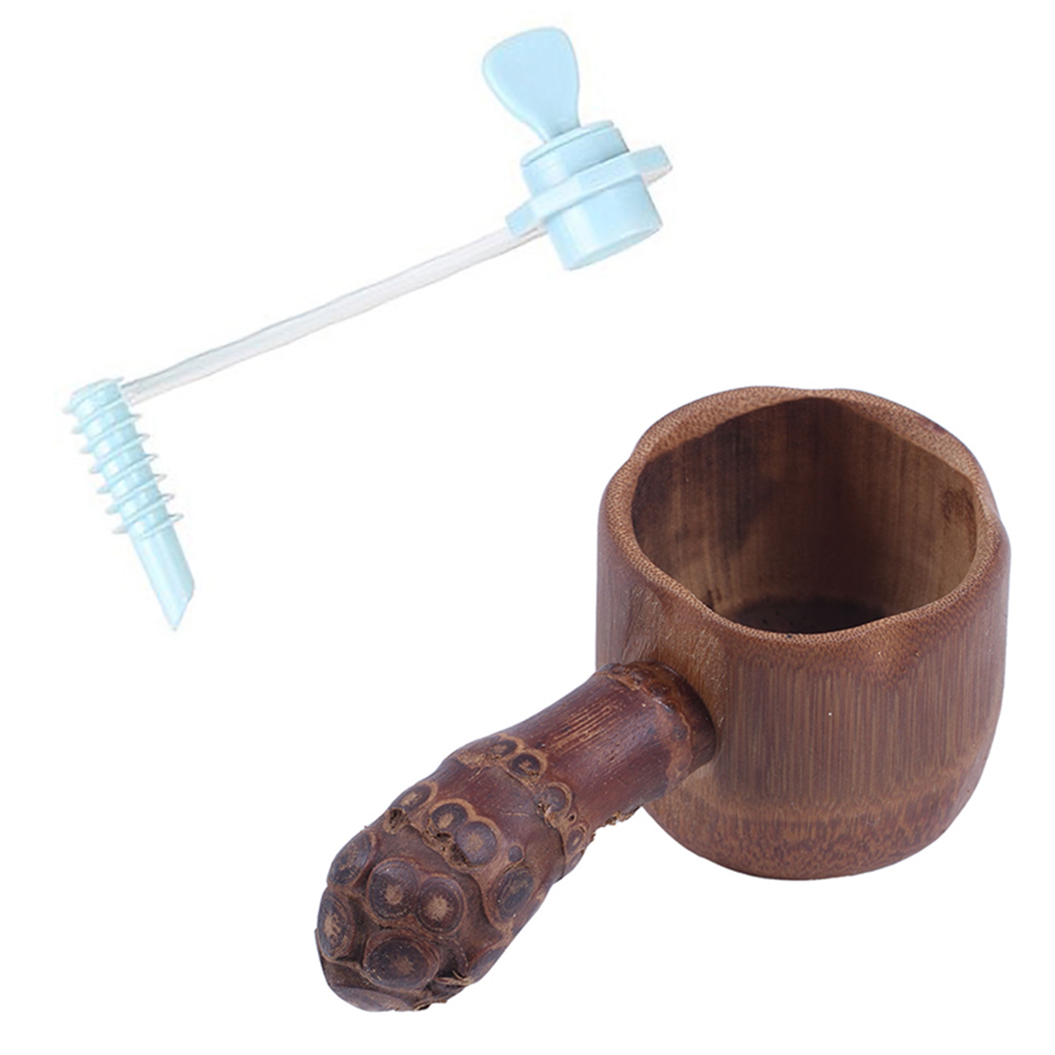 1 pcs Potato Roll Flower Cutter Carrot Spiral Slicer Cutting Tool & 1 pcs Natural Bamboo Tea Filter Strainer