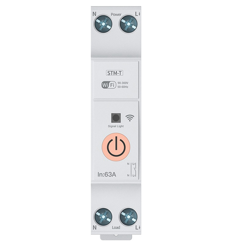 NCANRUI New 1P 1-63A Tuya WiFi Smart Circuit Breaker LED Display Switch with Power Metering Smart Life Control Via Home