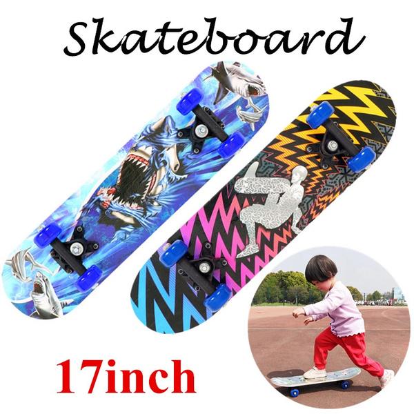 Skateboard - Standard Skateboard for Beginners Kids Boys Girls Teenager Skateboard, Skateboard 17 INCH X 5 INCH