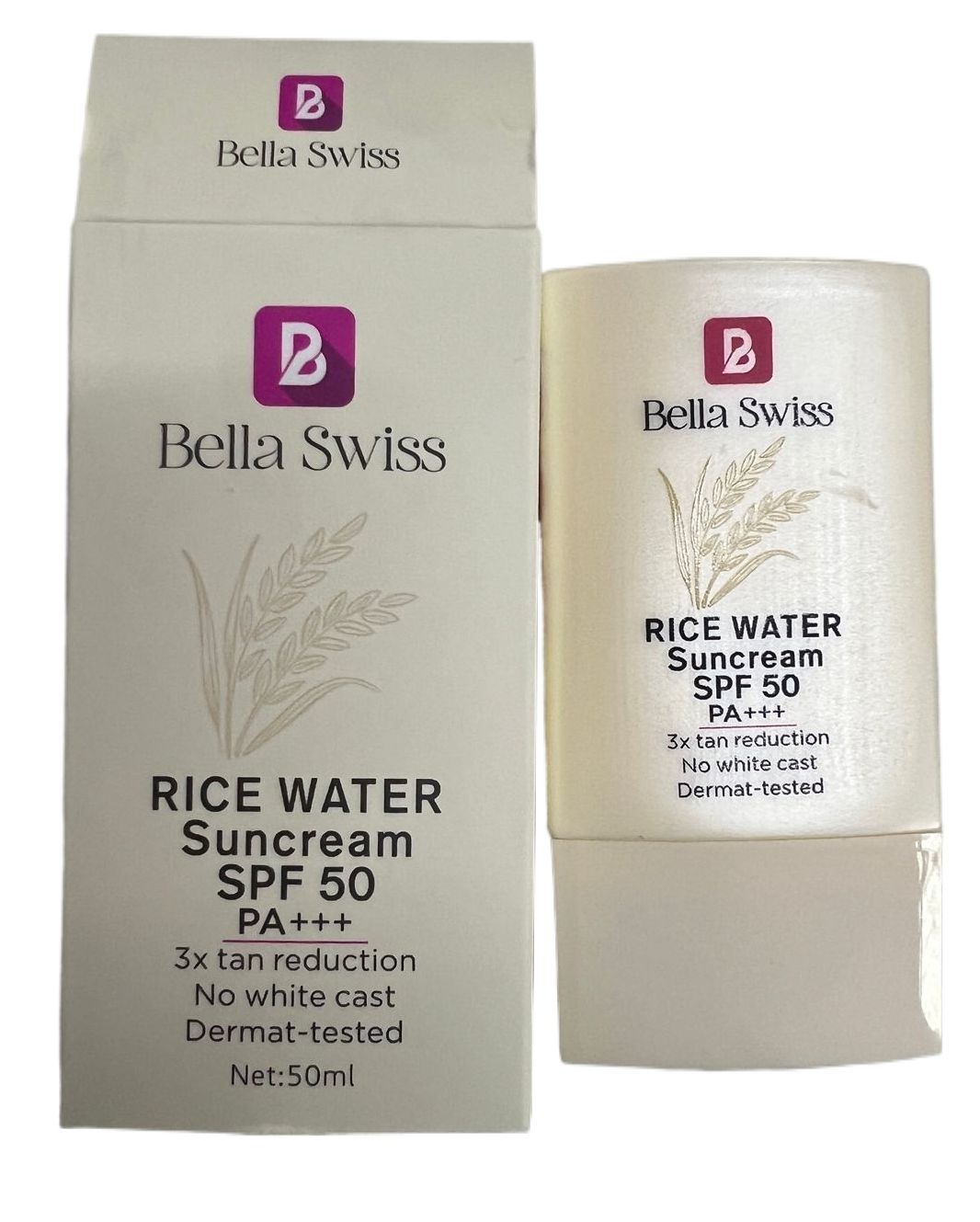Bella Swiss Orginal Rice Water Extract Best Sunscreen For You Spf 50+++