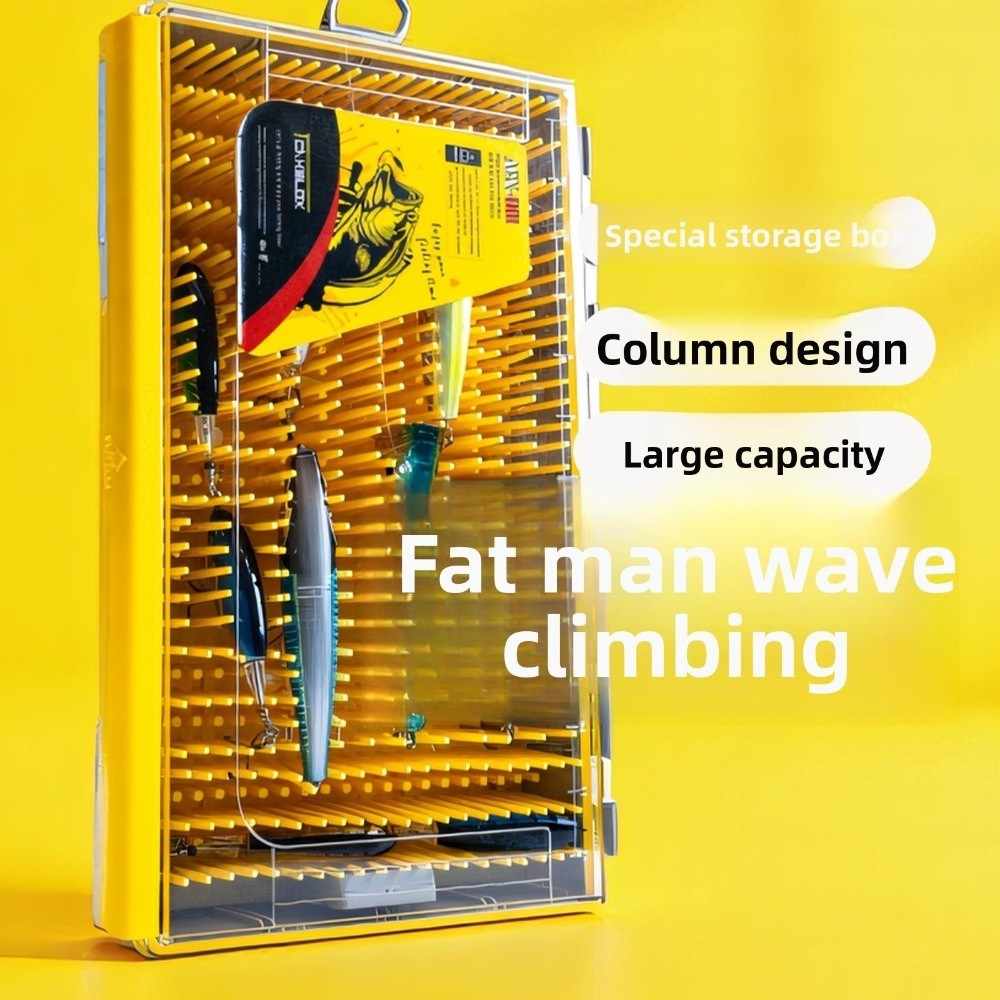 Storage Box Yellow EDGE Flex Crankbait Box Flex Design Waterproof Waterproof Tackle Storage 3700 Size 3700 Box Crankbaits Storage
