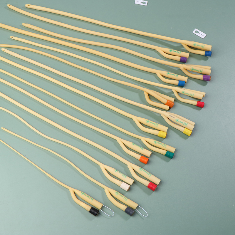 Bargain price 1pcs 2/3 Chamber Latex Catheter Silicone Coated Sterilized Urethral Catheter Male/Women/Children Urinary Catheter
