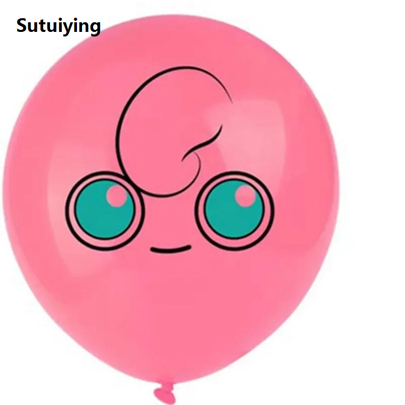 Sutuiying Cartoon Pokemon Pikachu Latex Balloon Set Pikachu Squirtle Charmander New style Model Balloons Toys Child Birthday Party Supply Decoration