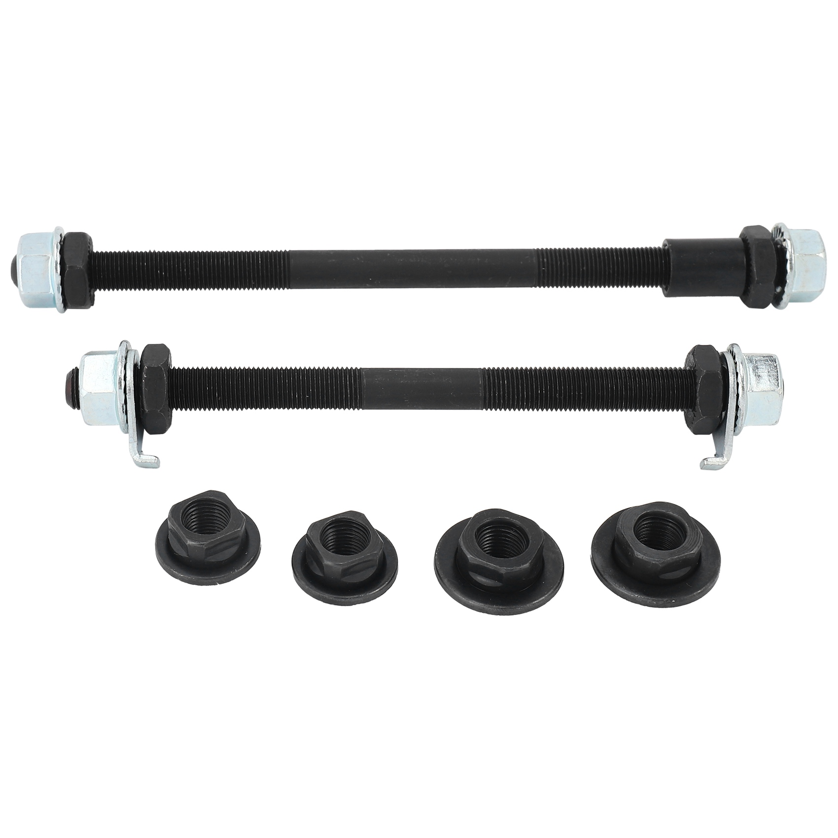 1 Pair Bicycle Wheel Hub Axle Front Rear Steel Solid Spindle Shaft Vintage BMX for Road Skewer 150mm 180mm