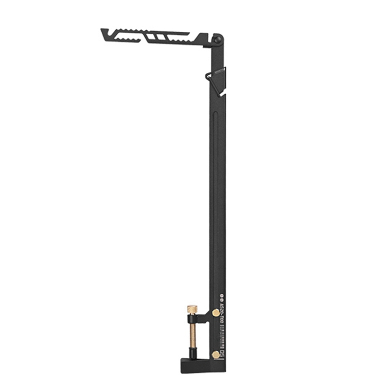 1 Piece Camping Lamp Stand Portable Lantern Support Black Hanging Bracket Telescopic Desk Light Pole Thickness 0-28mm