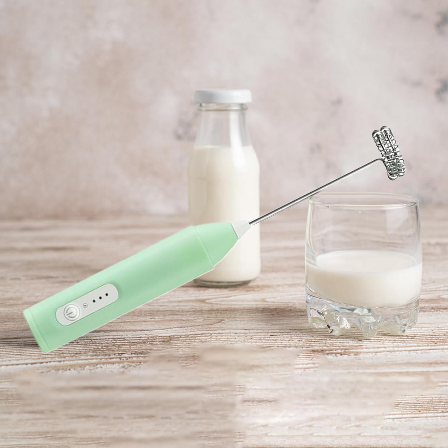 Handheld Electric Rechargeable Handheld Drink Frother - Reusable Baking Tool, Removable Milk Foamer for Home, Restaurants, Coffee Shop