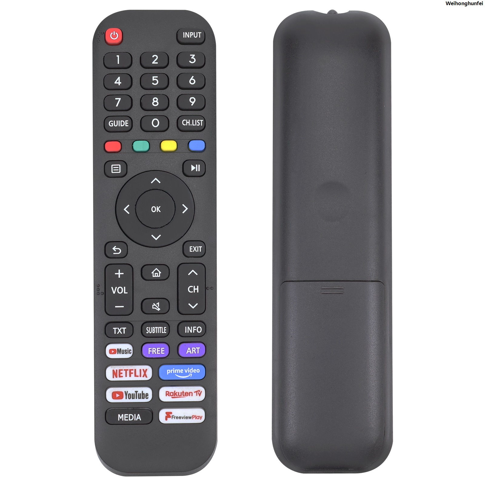 Weihonghunfei2025 New Universal Remote Control Replacement for Hisense TV 40A4HV 40A4070GMV 43H6G 43H77G 43V6G 43A60G 43A6070GMV 55H6G 55A6090GMV