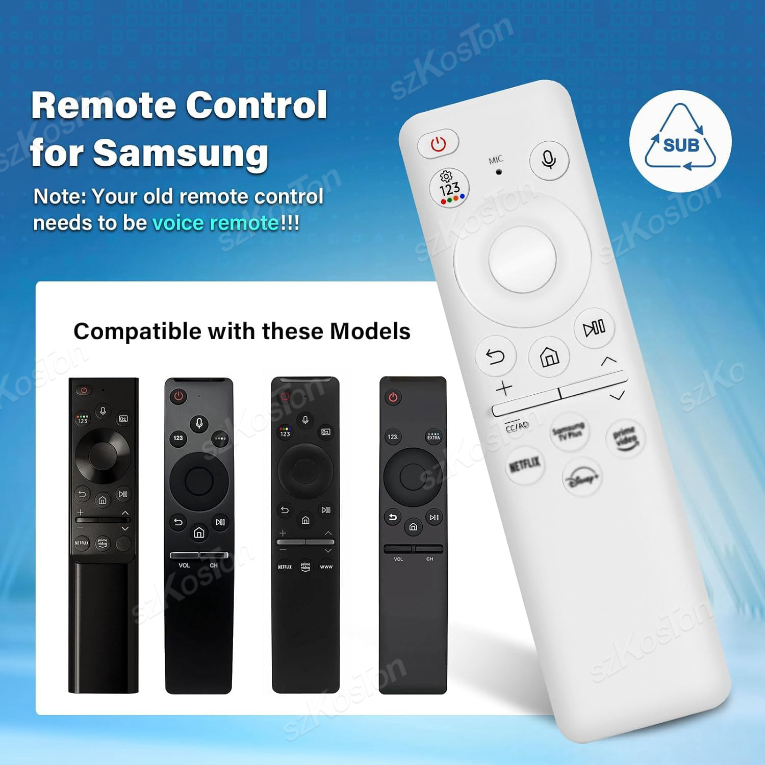 Sales promotion Replacement Voice Remote for Samsung Smart TV BN59-01432A Solar Charging Remote Control for Samsung TVs 2023 Model Neo QLED HDR