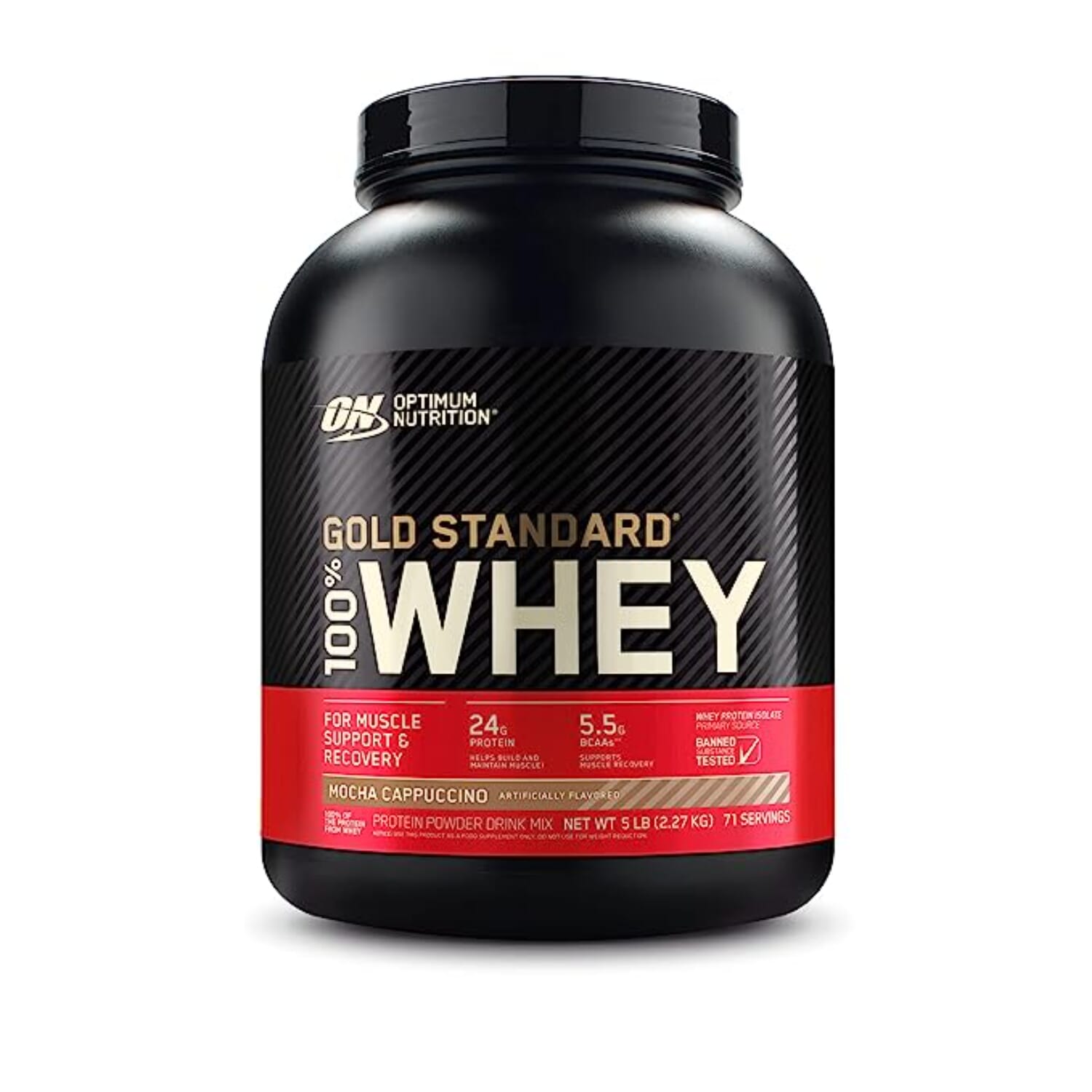 Optimum Nutrition 100% Whey Gold Standard Chocolate Malt Whey Protein 5 Lb