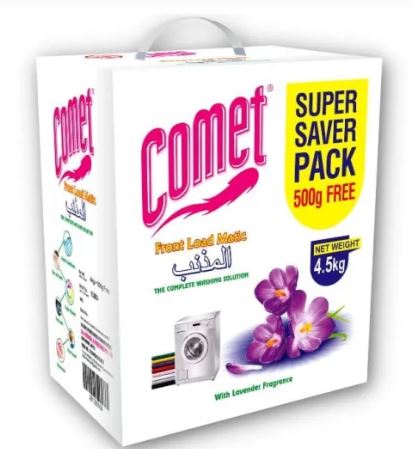 Comet Detergent Front Load Matic 4 Kg + 500 Gm Free