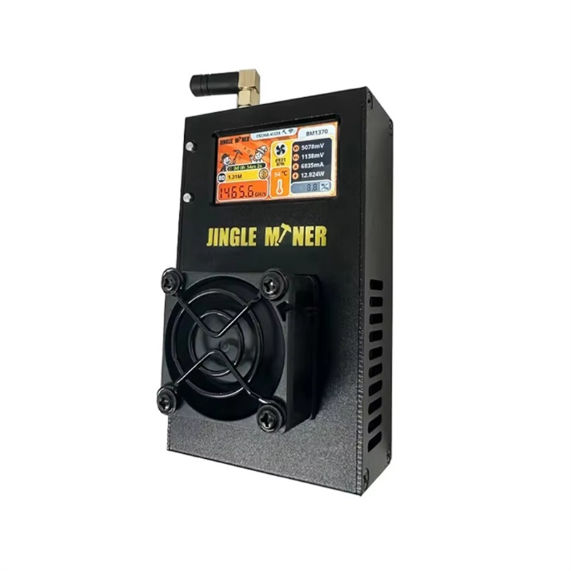 Jingle Miner Solo Miner 1.2TH/S 23W BM1370 ASIC Chip Asic Miner Crypto Solo Mining EU PLUG