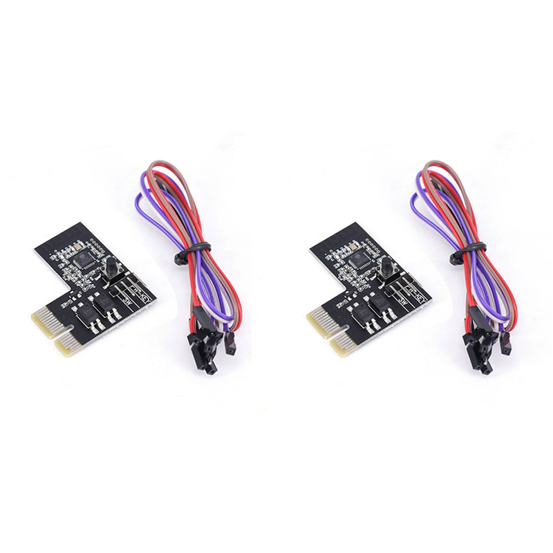FORIDE 2X Computer Remote Switch Wifi Smart PC Start Starting Up Card Startup Card Work with Sinilink Smart Home for , A