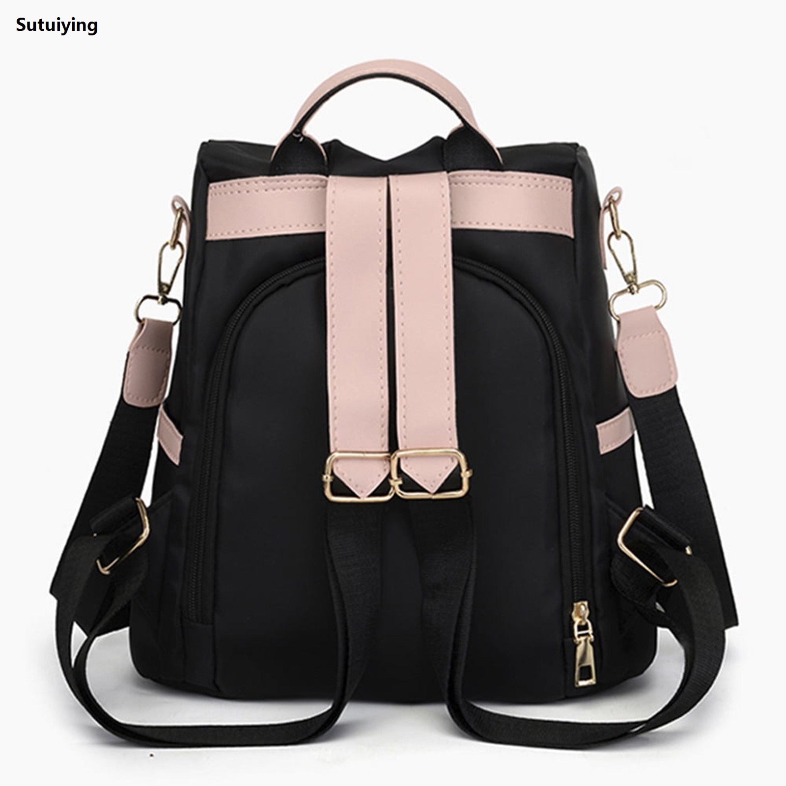 Sutuiying Backpack Women Casual Bag Backpack School Fashion School Waterproof Sales promotion Nylon Multifunctional Large Capacity Shoulder Bag For Travel