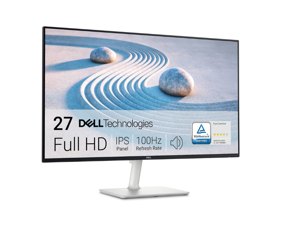 Dell Monitor 27 inch Display Full HD Borderless 100Hz Refresh Rate Inbuilt Speaker IPS Panel