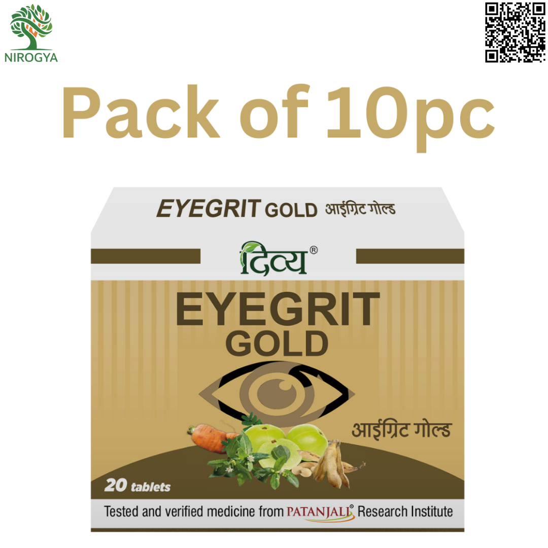 Divya Eyegrit Gold 20N Tablets Pack of 10pc