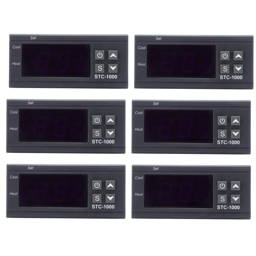 ARELENE 6X 220V Digital Temperature Controller Thermostat Regulator+Sensor Probe