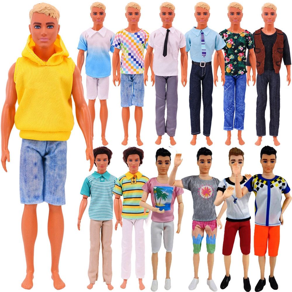 DIY Toys 2024 New Fashion Doll Clothes Outfit Casual Wear Clothing Set Male Doll Clothes