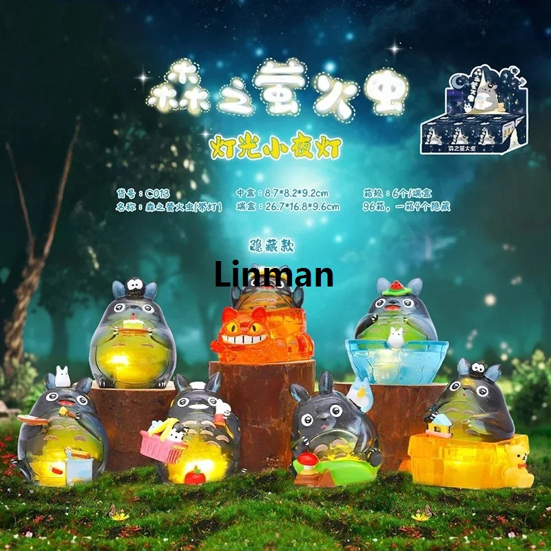 2025 New Hot Hayao Miyazaki Anime Peripheral 6pcs Totoro Surprise Blind Box Desktop Ornament Figure Birthday Toy Model