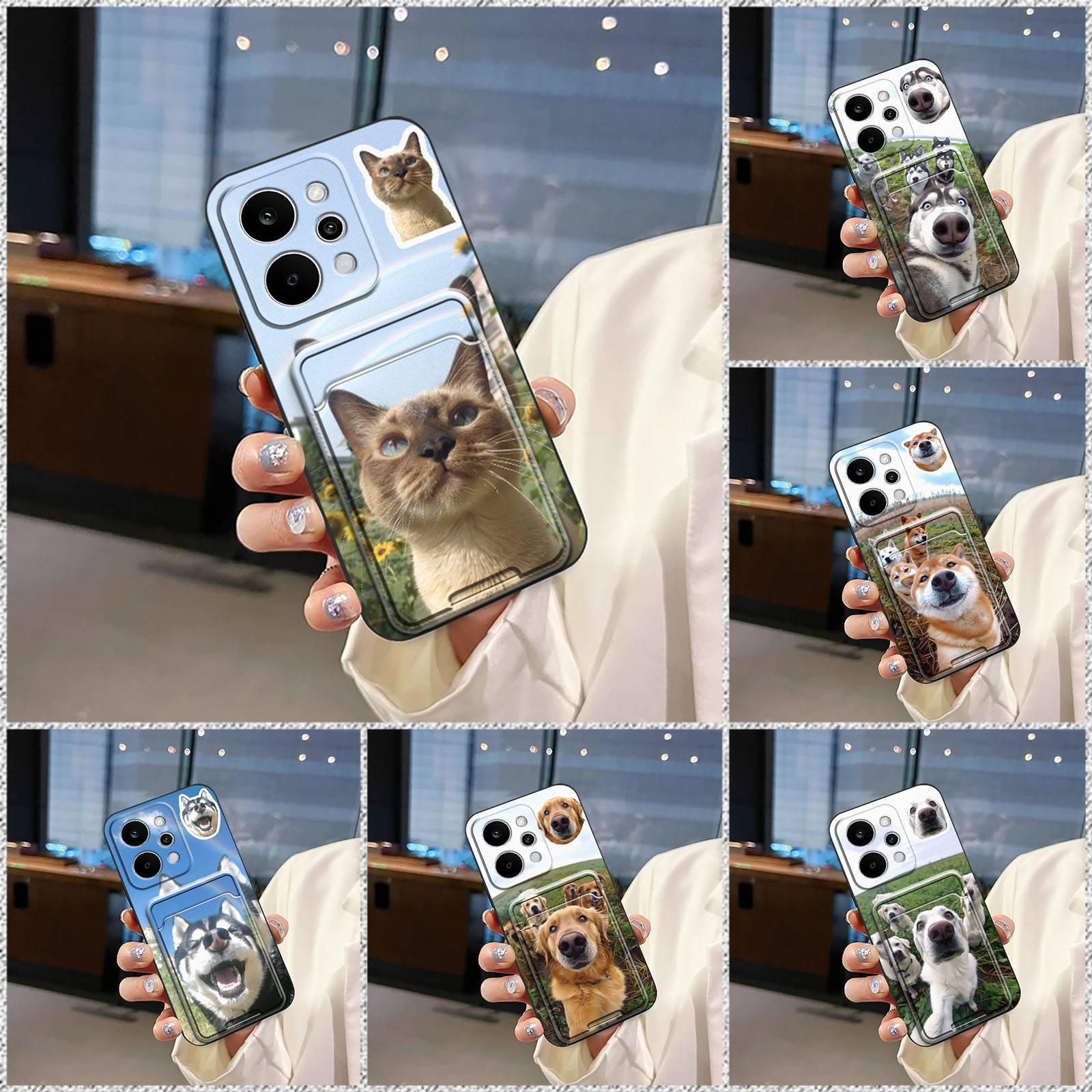 TPU Dog Phone Case For Realme P4 Power/Narzo Power 5G Durable Card slot Fashion Design Waterproof Cute Cover Full wrap