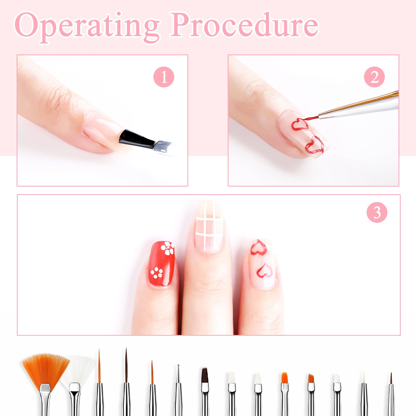 Salon Nail Cleaning Detail Nail Polish Set Tool Nail Art LULAA Brush Nail Brush Nail Finishing Tool Home DIY