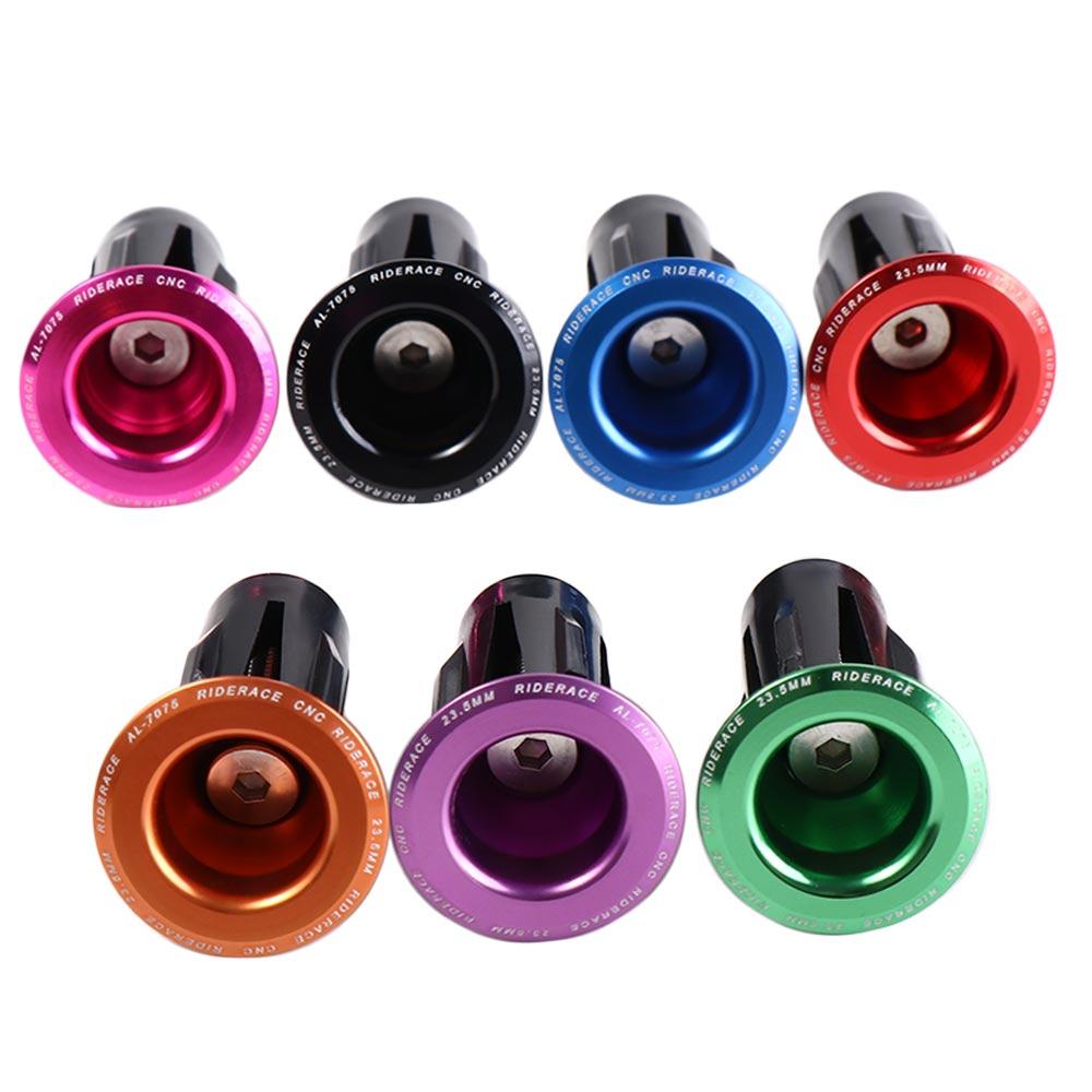 Pair Adjustable Aluminum Alloy Mountain Road Bike Bike Grips Bicycle Parts Locking Caps Bicycle Grip End Cap Bike Bar End Plugs Bike Handlebar End Plugs Handle Bar Plug