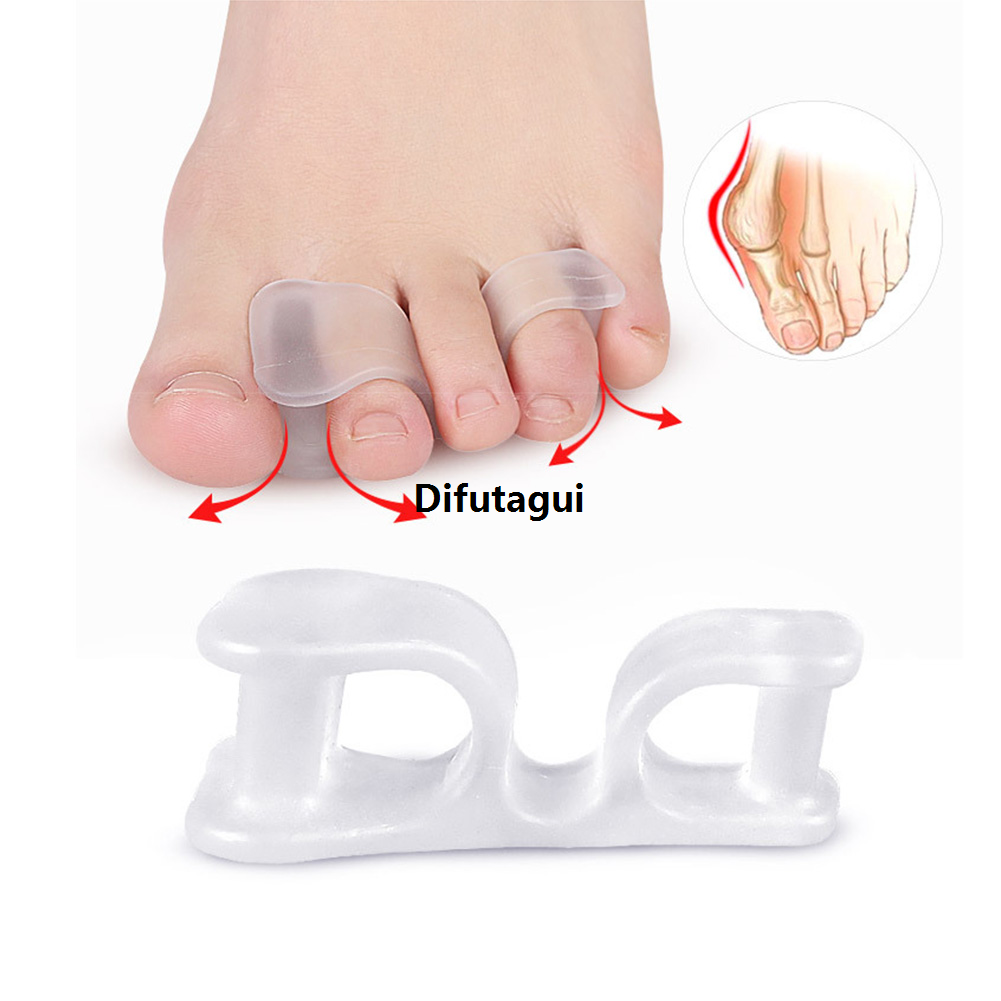 Difutagui 1 Pair Toe Separator Straightener Bunion Hallux Valgus Orthosis Original Overlapping Correctors Pain Relief Nail Art Manicure Tools