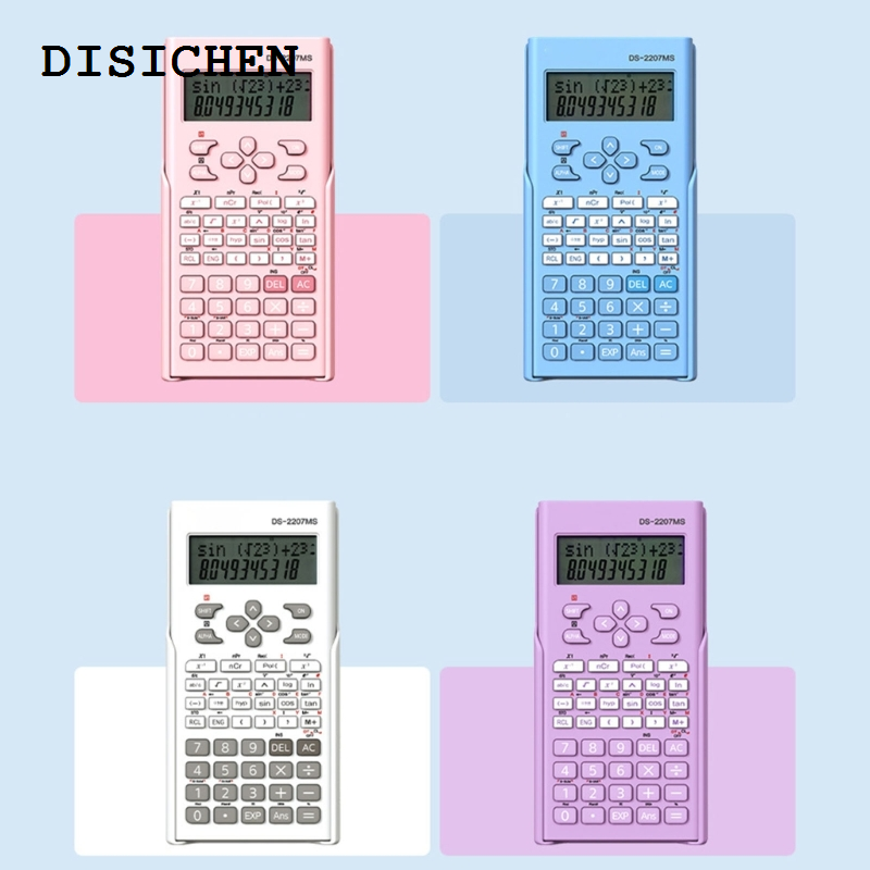 DISICHEN Fifty percent discount Scientific Calculator Two-Line Display l Students Function Calculators and Portable for School and Business