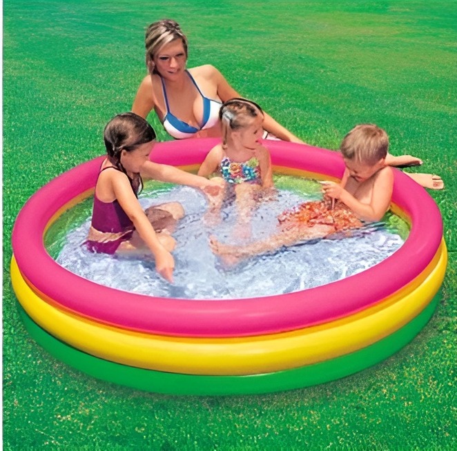 Intex Swimming Pool , Baby Pool Intex Sun Glow Pool, bath top (1.14m x 25cm)