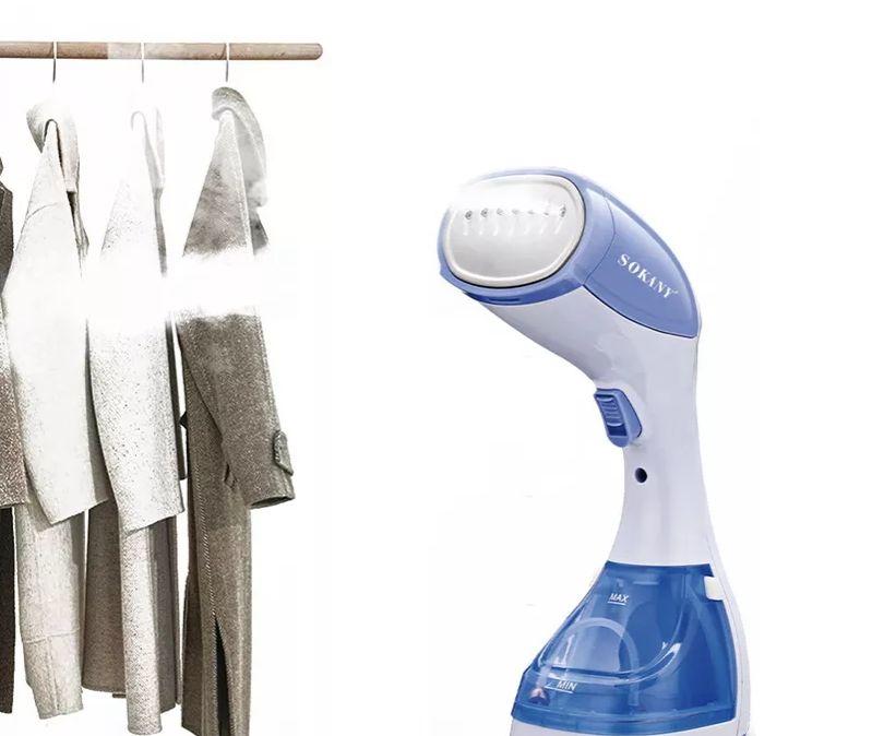 ortable Household Steam Iron - 220V 1100W Garment Steamer, Mini Travel Iron with 200ml Capacity and Brush