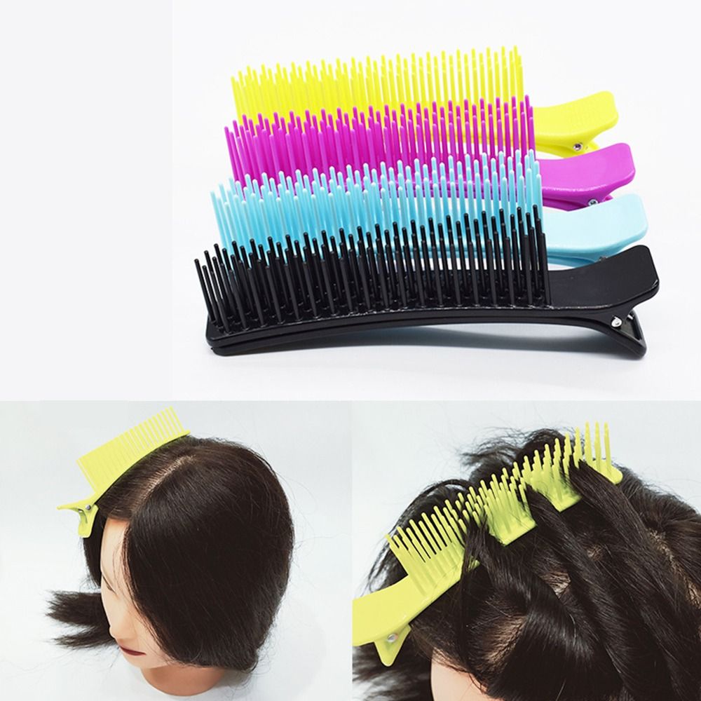 2Pcs Hot ABS Hairdressing Clips Hair Braid Tool Styling Tool Professional Hair Clip Clamps Wide Teeth DIY Multi Function Hair Clips Salon
