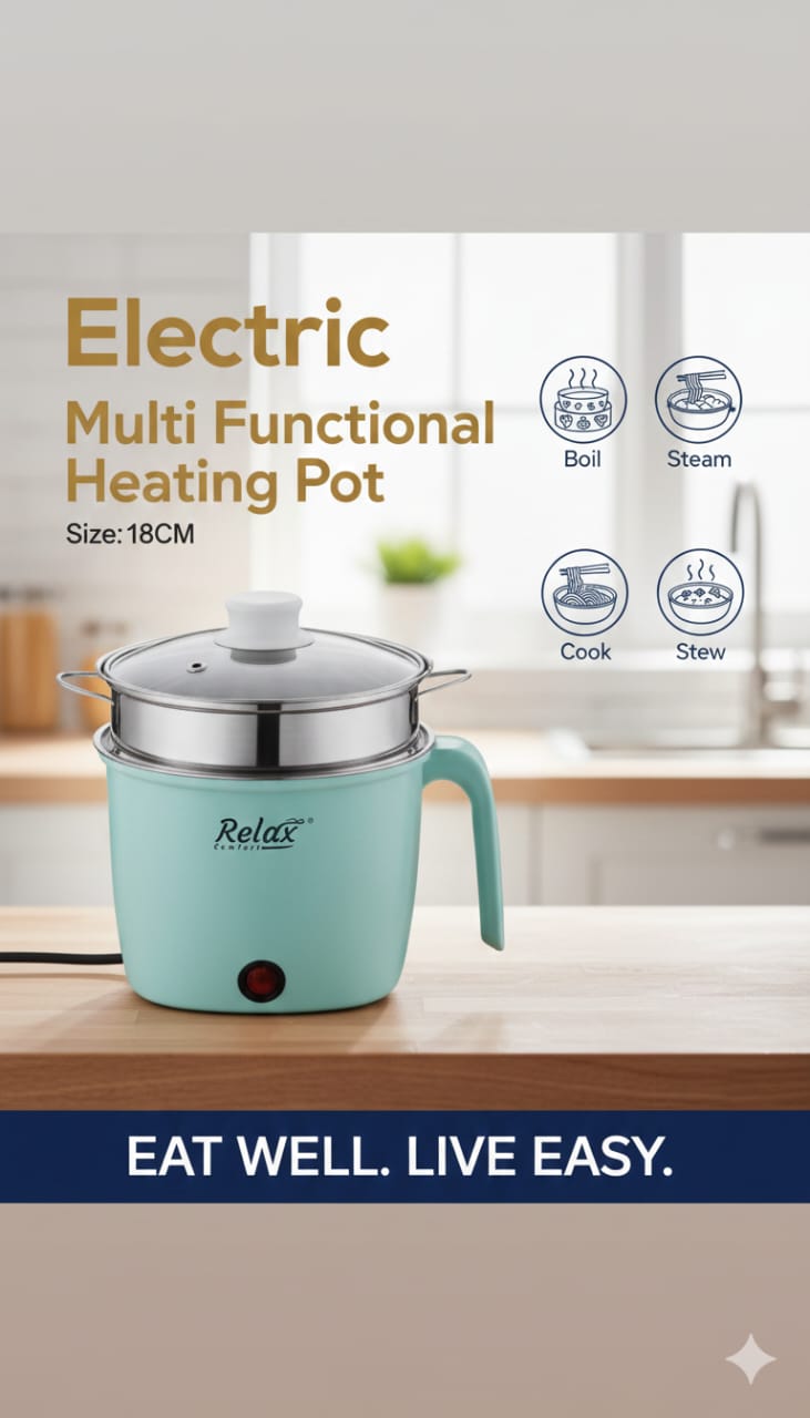Multifunction Electric Cooking And Steamer Pot
