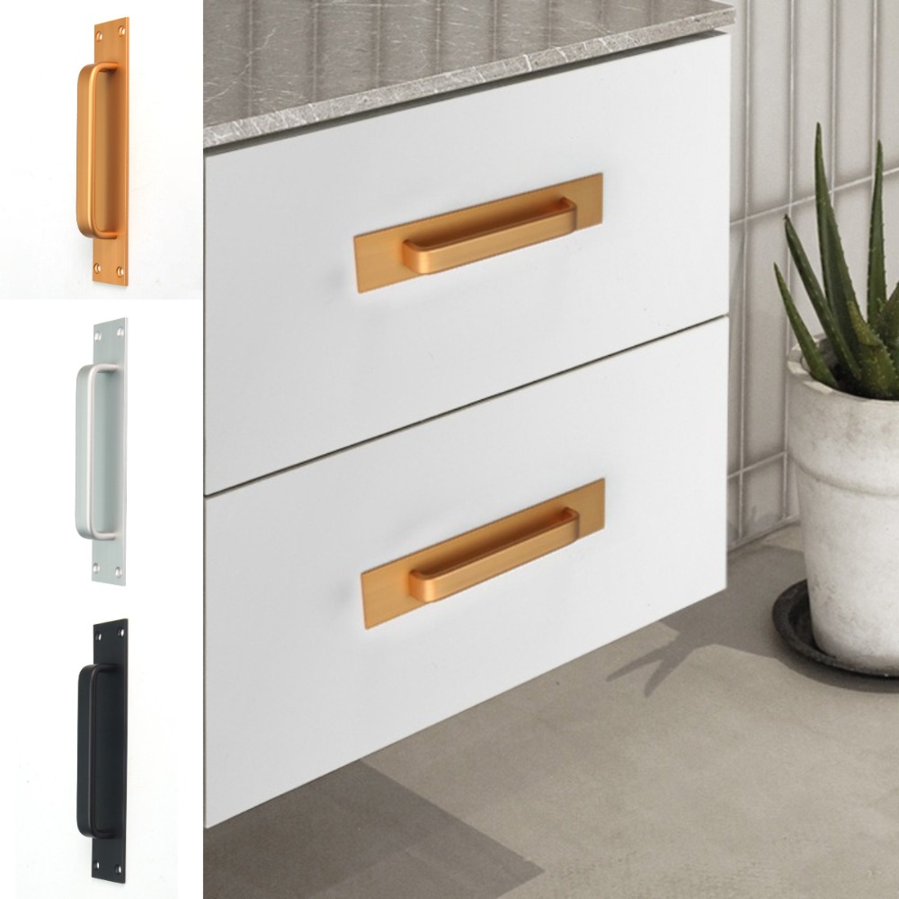 New Aluminium Alloy Door Handle Hardware Pull Door Handlebar Modern Home Improvement Closet