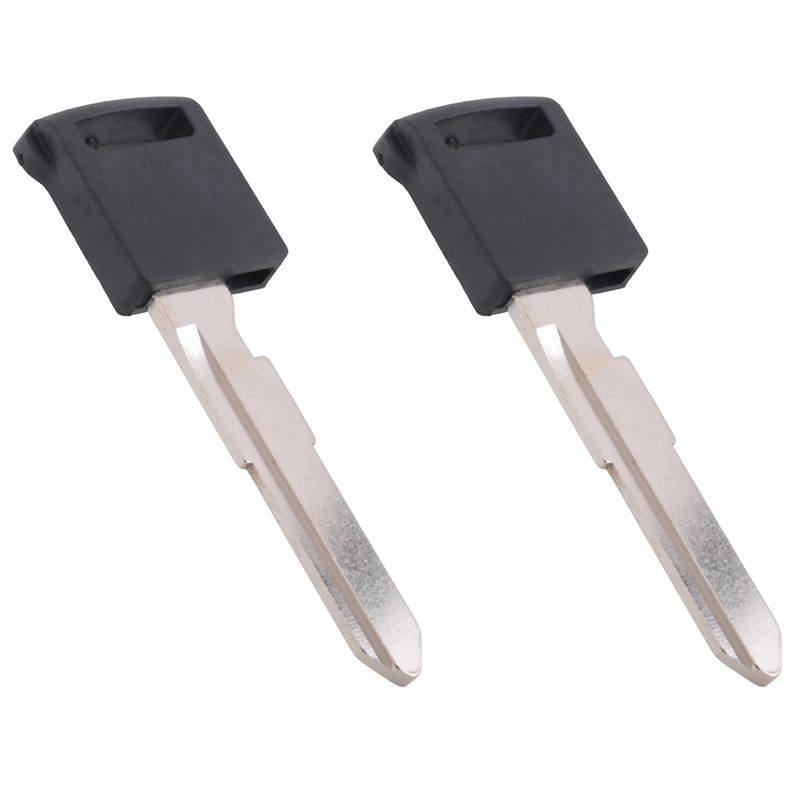 FORIDE 2X Smart Remote Emergency Key Entry Blank Blade Uncut Insert PG543K For -4 Grand Vitara 2006-2012 (Black)