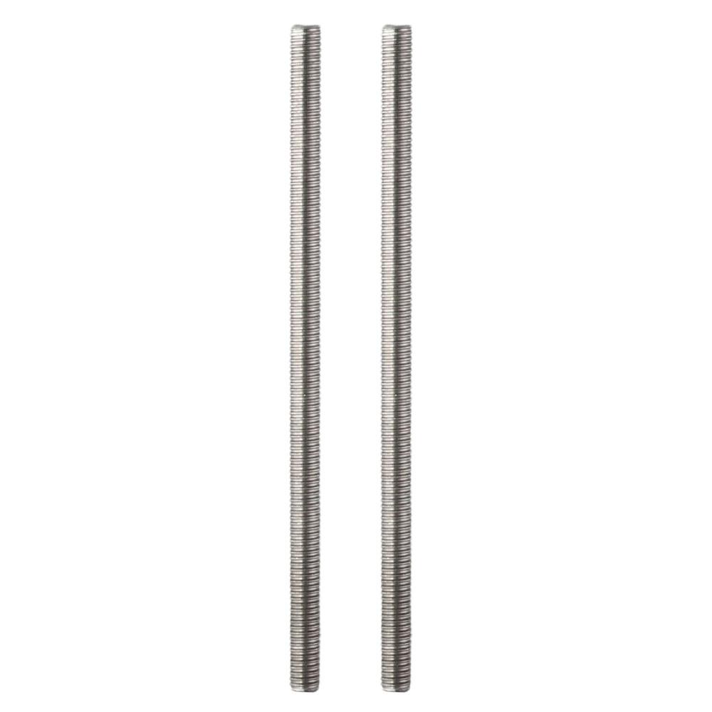 2PCS Practical 304 Stainless Steel Fully Threaded Rod Right Hand Threads M8 Long Threaded Screw 1.25mm Thread Pitch Rods Bar Studs Clamps
