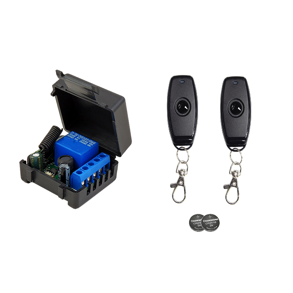 433 Mhz RF Wireless Switch Receiver with 2 Remote on Off Transmitter
