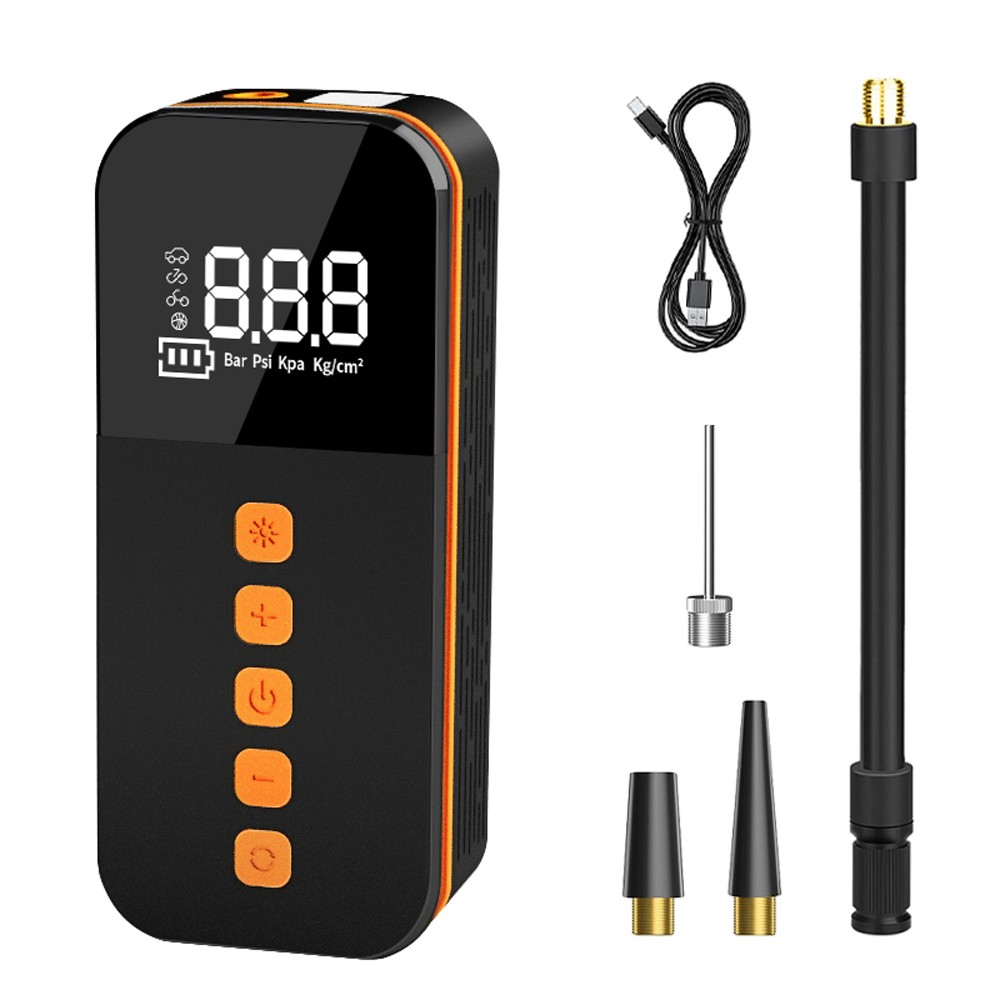 Portable Car Air Pump 150PSI Wireless Air Compressor Handheld Electric Tire Inflator with LED Light Support Power Bank/Auto-Off Function 5 Inflation Modes