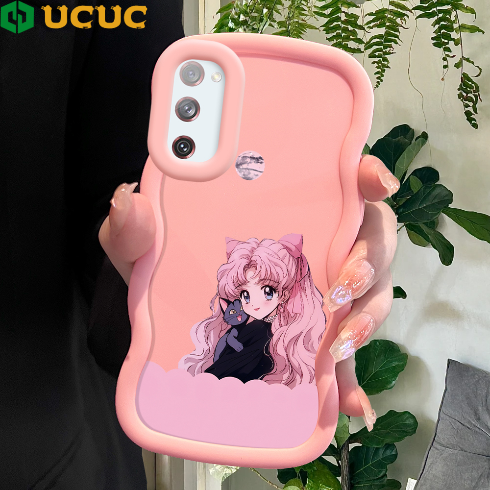 UCUC for Samsung A35 5G Back Cover Rich Girl Creative Candy Color Wave Silicon Phone Protective Case