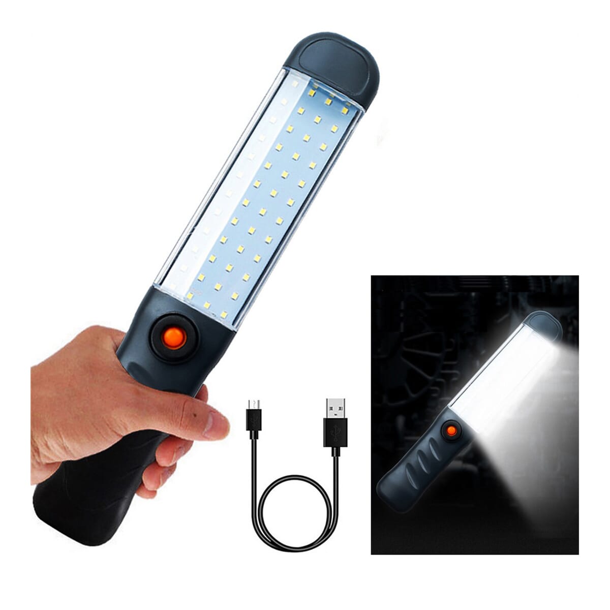 ED Portable Work Light Powerful Camping Lantern USB Rechargeable Work Lamp