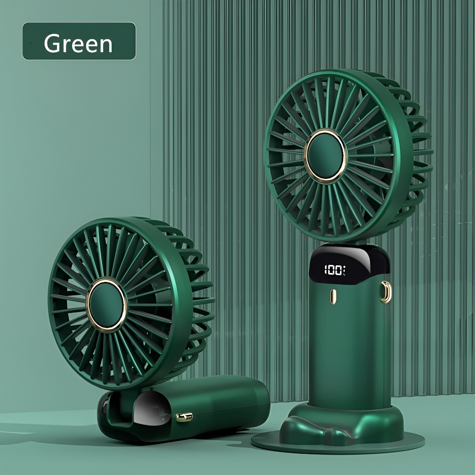 N15 Mini Fan Portable Fan Rechargeable Fan LDC USB Fan Hand Fan Mini Electric Fan For Student-PST