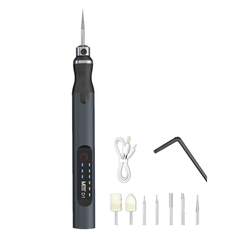 NCANRUI Speed Adjustable Engraver Electric Grinding Pen Cordless Grinding Machine Mini Polish Tool Set DIY Engraving Pen