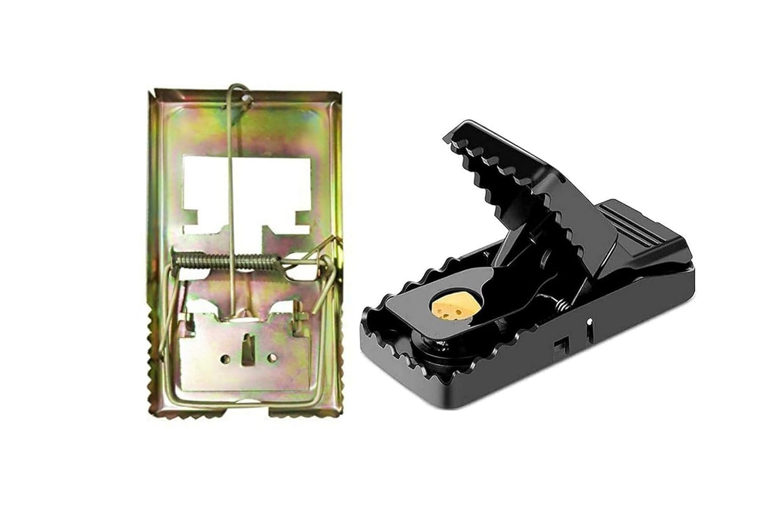 Rat Snap Traps with Spikes, Stronger Large Mouse Traps that Work Indoors Outdoors, Manage Rodents with More Confidence