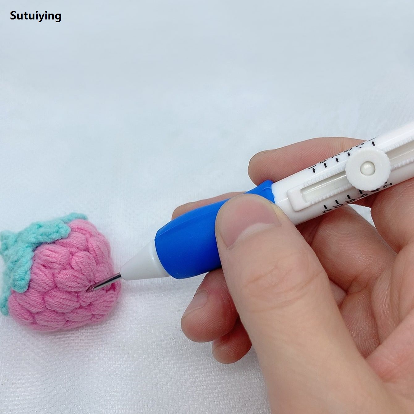 Sutuiying 1 Set Magic Embroidery Pen Pratical Abs Plastic Diy Interchangeable Hot Selling Punch Needle Tools And Gadgets Poke Flower Needle Household