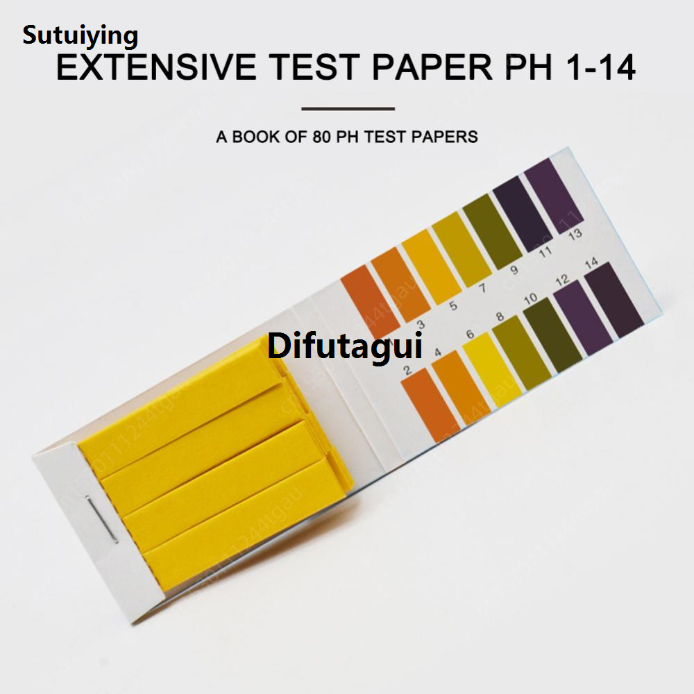 Difutagui 80-800 Pcs PH Indicator Test Strips Professional 1-14 pH Litmus Paper 2025 New Profesional PH Test Papers for Water Cosmetics Soil Acidity Test Strip