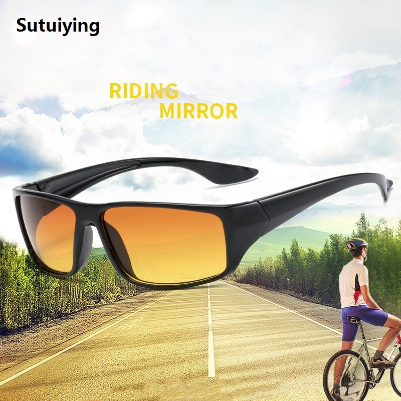 Sutuiying Classic Night Vision Glasses Men Anti-Glare Yellow Lens Sunglasses Luxury Women Night Driving Glasses UV400 2024 New In