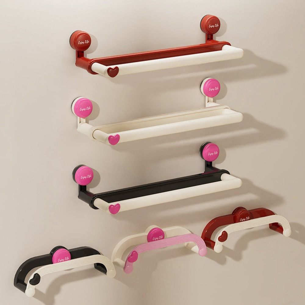 Portable Multifunctional Bathroom Slipper Rack Suction Cup Reusable Slippers Hanging Shelf Keep Tidy Wall Mounted Storage Organizer Home Bedroom Storage Hook