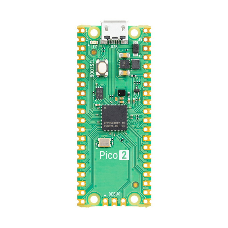 (GGBR) For Pico 2 RP2350 Microcontroller Board 520KB 150MHz, Arm -M33 Open-Source RISC-V Hazard3 Cores