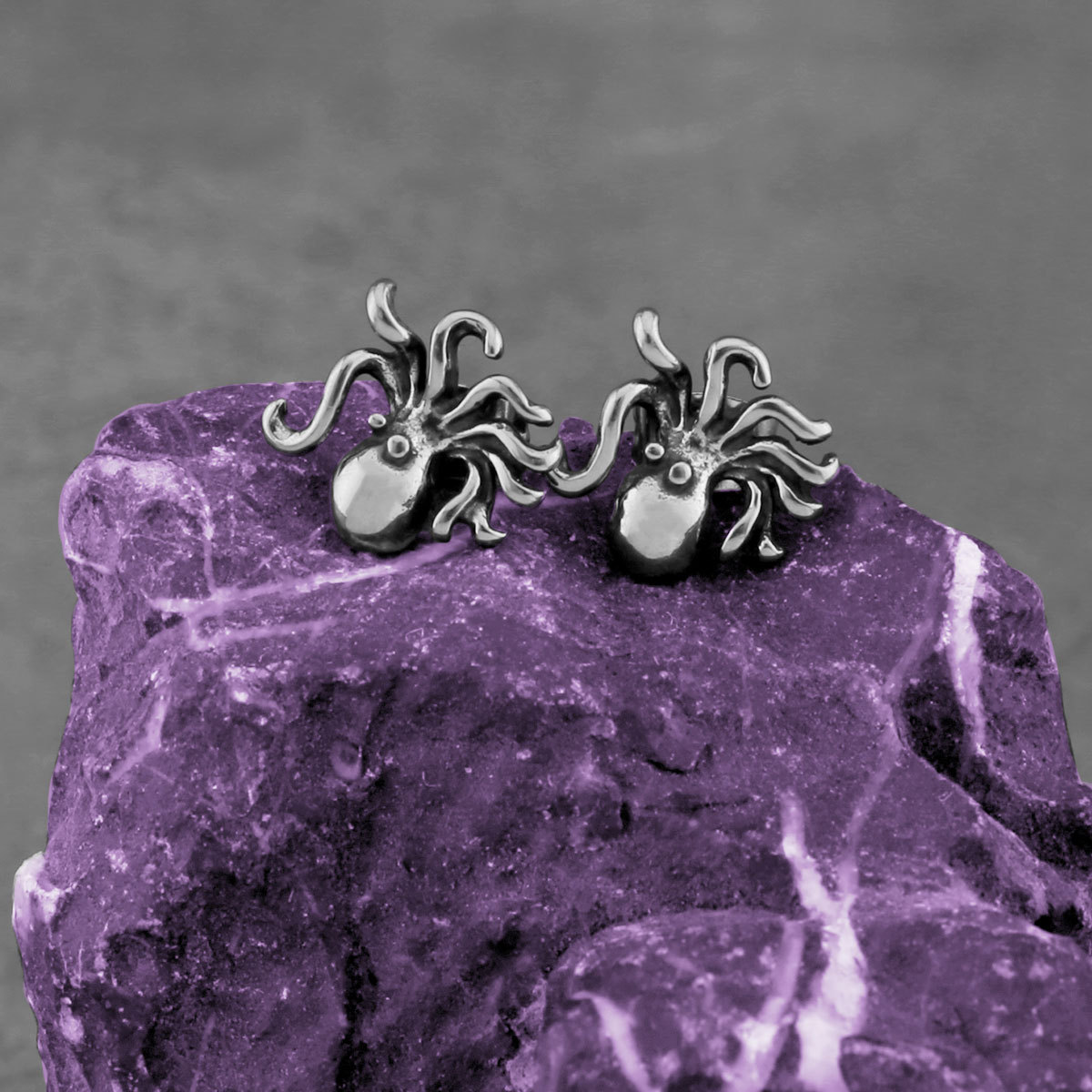 【Special offer】Stainless Steel Earrings New Animal Octopus Octopus Ear Studs Trendy Men's Trendy Women's Ear Accessories
