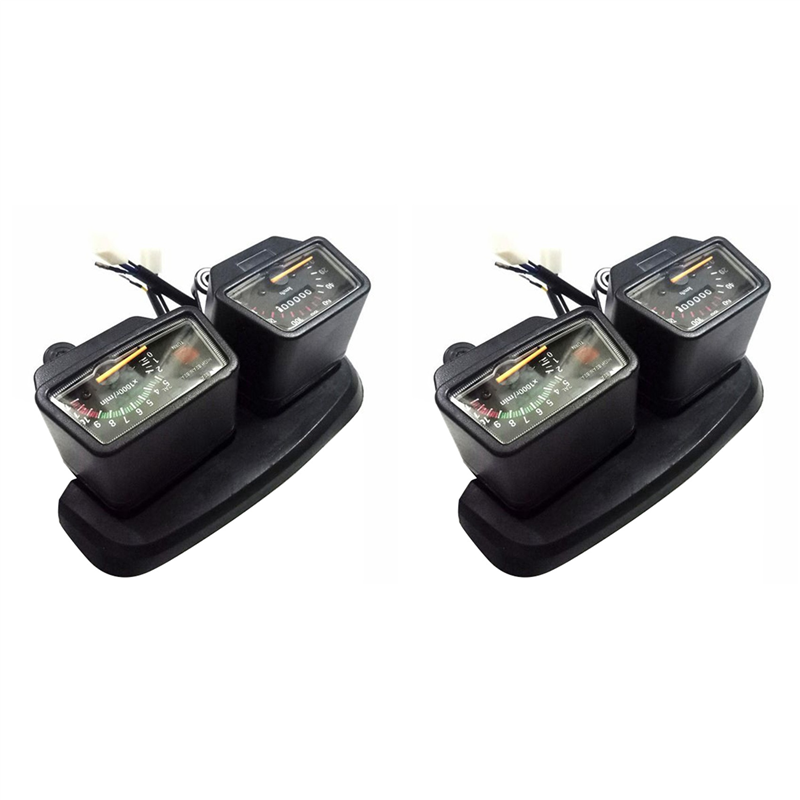 Pullhee-2X Motorcycle Gauges Cluster Speedometer Tachometer for DT125 DT125R Speedometer DT 125 125R
